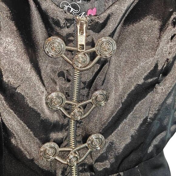 Te Amo Corset Style Grunge Punk Blouse - Picture 4 of 6